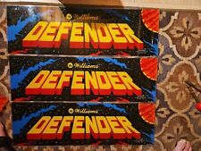3 VINTAGE 1980 WILLIAMS DEFENDER ARCADE MARQUEES - VIBRANT COLORS Buying 1  picture