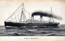 R.M.S. Majestic S.S. Majestic Postcard - udb (pre 1908) picture