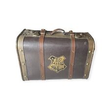 Harry Potter Hogwarts Stationary Leather Wood Luggage Suitcase LARGE Trunk  picture