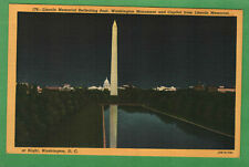 Postcard Lincoln Memorial Reflecting Pool Washington Monument Washington D. C. picture