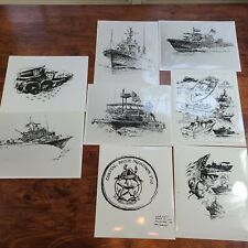 US Navy Vintage Photo Photographs official US Navy release drawing approx 8 x10 picture