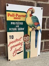 12 Inch Poll Parrot Shoes Vintage Style Steel Metal Sign picture