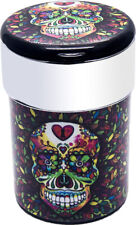 Portable Car Travel Cigarette Cylinder Candy Skull Ashtray Holder Cup LED Light picture