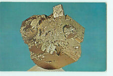 Climax, Colorado Vintage Pyrite Crystal Specimen Color Chrome Postcard picture
