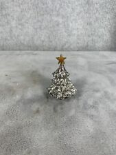 Heavy Metal Christmas Tree Decorative Piece Silver Treasures picture