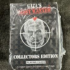Gaza’s Most Wanted Limited Edition Playing Cards - Includes ELIMINATED Stickers picture