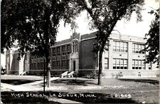 Vtg Le Sueur Minnesota MN High School RPPC 1940s Real Photo Postcard picture