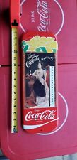 VINTAGE Coca  Cola Victorian Woman 1980s Thermometer Sign  picture