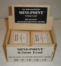 Vintage NOS Mini-Point 0.5mm Pencil Lead Top Quality Standard Drafting Grades 3H picture