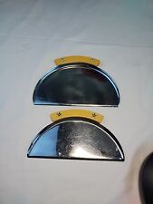 Chase Chrome Art Deco Star Crumb Trays Two Piece Set Vintage picture