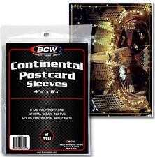 NEW (25 CT) BCW Continental Postcard /  Picture Poly Soft Sleeves Holders picture