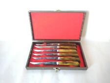 VYG Sheffield England Knife Set Westall Richardson Bakelite Handle Original Box picture