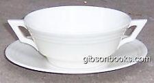 Lenox China Ivory Color Boullion Cup Saucer Vintage Tableware picture