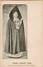 Antique Postcard Fayal Costume from Azores Portugal Woman 1910's Unposted picture