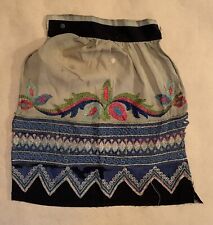 Beautiful 1920’s French solk wool embroidered fragment 1373 picture