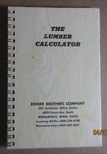 Vintage pocket size The Lumber Calculator 1949 58 pages Emmer Bros Mpls. Minn. picture