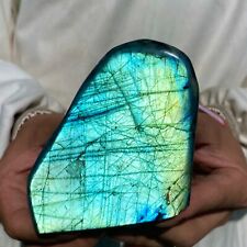 1.1lb Natural Flash Labradorite Quartz Crystal Freeform rough Mineral Healing picture
