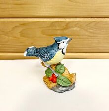 Blue Jay Whitehall Society Porcelain Figurine Vintage LN Bird Collectible picture