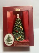 SPODE PORCELAIN CHRISTMAS TREE SANTA CLAUS ORNAMENT NIB NEW 3D GIFT GOLD RED picture