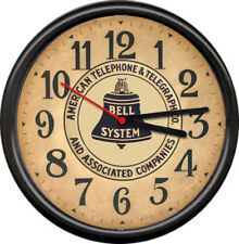 Retro Vintage Bell Telephone System Telegraph System Operator Sign Wall Clock picture