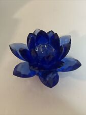 blue lotus flower candle Holder  picture
