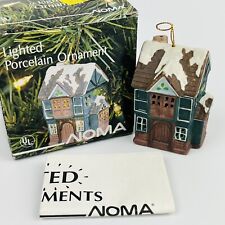 Noma Lighted Porcelain Ornaments Victorian Home House 1989 Vintage New in box picture