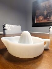Vintage McKee Sunkist Milk Glass Juicer Reamer Extractor USA Made	Pat #68764 picture