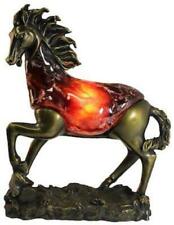 Horse Stallion Low Light Accent Table Lamp Western Ranch House Cowboy Bar Decor picture
