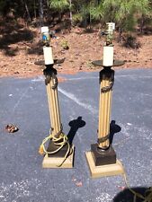 Beautiful pair of portable vintage table lamps picture