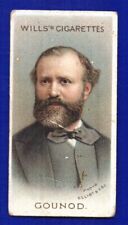 CHARLES GOUNOD 1912 wills cigarettes MUSICAL CELEBRITIES #16 NO CREASES picture
