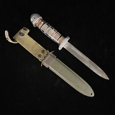 WWII Blade Marked USM3 Paratrooper Knife Sweetheart Photo Grip Trench Art W USM8 picture