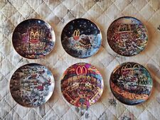 Full Set of 6 Franklin Mint McDONALD'S COLLECTOR PLATES by Bill Bell - 1994 picture