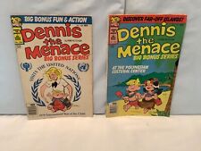 Lot of 2 Dennis the Menace Big Bonus Stories #192 & #184 1979 VINTAGE picture
