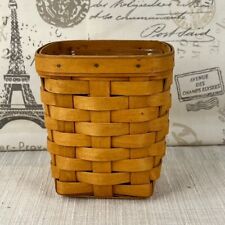 Longaberger 2000 Small Spoon Basket with Plastic Protector 5.5 x 5.5 x 6 picture