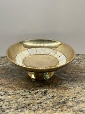 Vintage Abalone And Brass Trinket Bowl great gift made in India  picture
