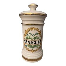 Vintage Sanicula Apothecary Jar Pharmacy Botanical Decorative picture