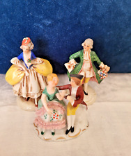 Vintage Victorian Colonial miniature figurines courting couple Germany porcelain picture
