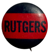 Rutgers University Commencement Program NJ Vintage 1938 New Jersey + Rutgers Pin picture