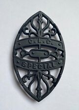Vintage C.L.C. SPECIAL Footed CAST IRON TRIVET Stand Sad Iron picture