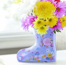 NWT Disney 2021 Epcot Flower & Garden Festival Minnie Rain Boot Pot Planter Vase picture