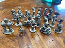 1980's Hallmark Little Gallery Joan Walsh Anglund Fine Pewter LOT OF 24 FIGURES picture