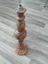 Vintage Stone Agate Lamp Base READ picture