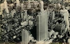 New York Rockefeller Mid Manhattan Grogan1930s RPPC Photo Postcard 21-6935 picture