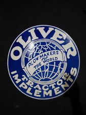Porcelain Oliver Tractor Enamel Metal Sign Size 30 