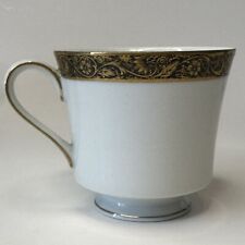 BRISTOL (JAPAN) Antique Gold, Footed Cup, set of 5 Black & Gold Etched Border picture