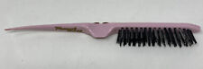 VINTAGE HOWARD 333 FRENCH TEASE HAIR BRUSH PINK UNUSED WITH STICKER NOS picture