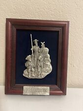 Michael Gilbert Don Quixote Pewter Relief Wall Plaque Art picture