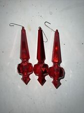 Vintage Plastic Red Ornaments Hanging picture