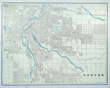 Vintage 1899 DENVER COLORADO Map 14
