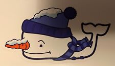 NEW Vineyard Vines Snowman with Hat and Scarf Whale Sticker Decal picture